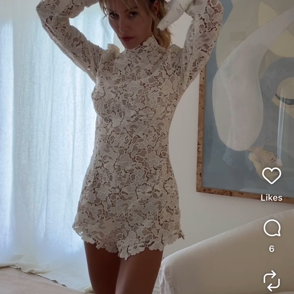 Size Small Stone Cold Fox Lainey Romper - Picture 6 of 7